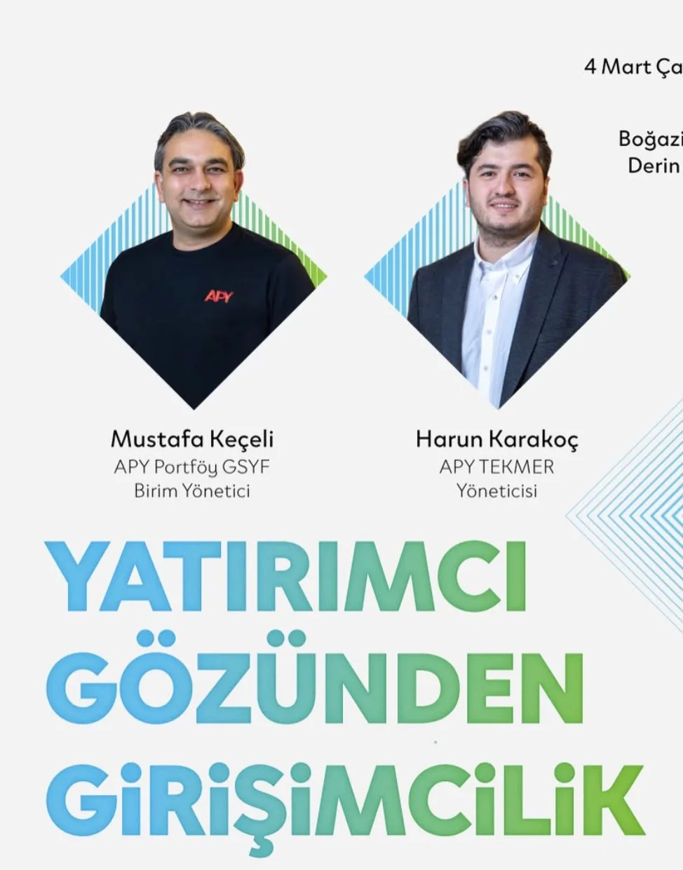Investor Perspective at SPARK 9: Mustafa Keçeli from APY Portföy, Harun Karakoç from APY TEKMER